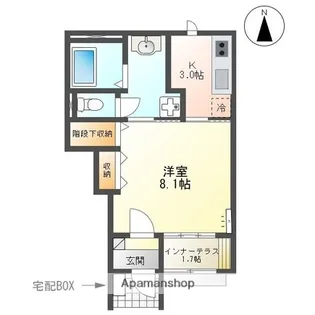 キトルス【1階】の間取り