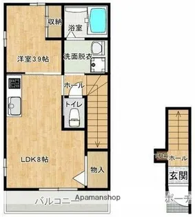 エルミタージュ【2階】の間取り