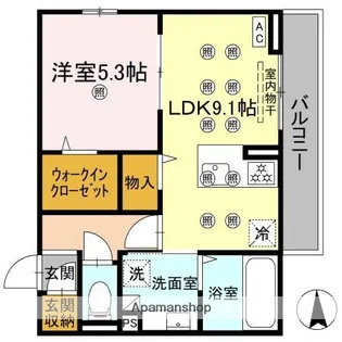 グレイス北持田【2階】の間取り