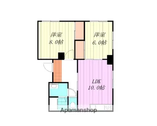 メゾンパーク【2号室】の間取り