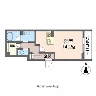 シャーメゾン萱町【2階】の間取り