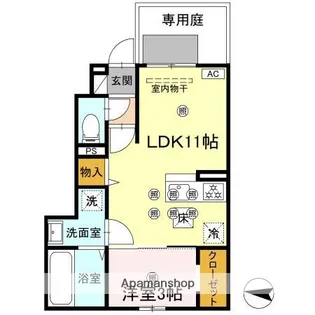 メルベーユトリシア【1階】の間取り