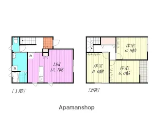 キャトルセゾン道後【A号室】の間取り