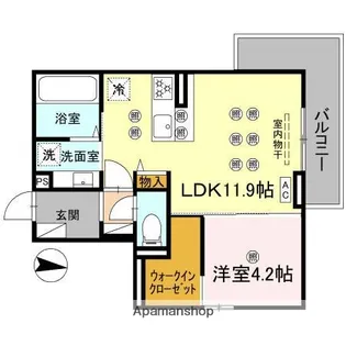 (仮称)クランツ泉町【2階】の間取り