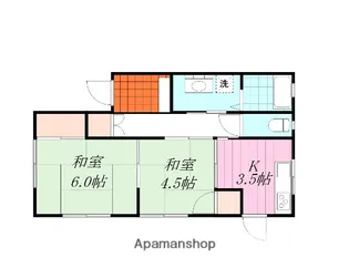 コーポ中川【南号室】の間取り