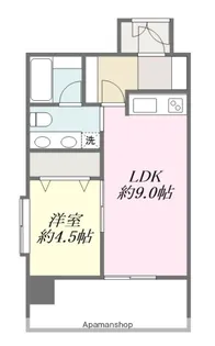 ヴェルデ・ビュー大手町【4階】の間取り