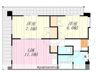 UTARA HOUSE【5階】の間取り