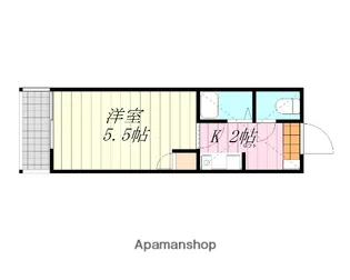 パルコート古川【204号室】の間取り