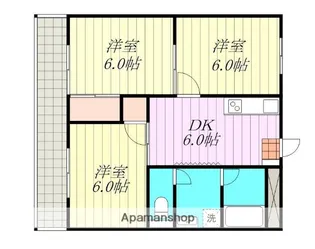 ライブタウン美沢【210号室】の間取り