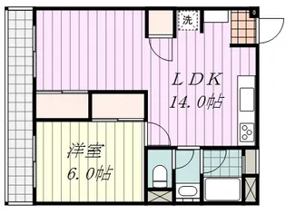 ライブタウン美沢【1階】の間取り