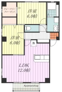 ハピネステイツMRM【201号室】の間取り