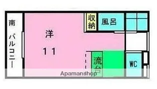 オーパスワン【2階】の間取り