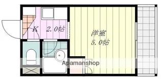 ムーハイム小栗【202号室】の間取り