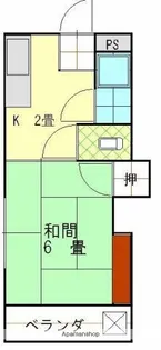 ハイツ中道後【1階】の間取り