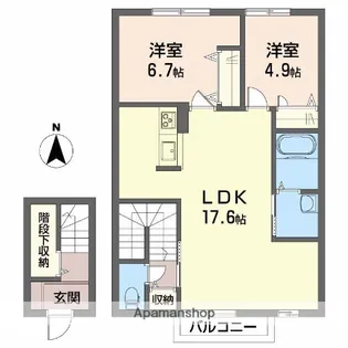 curar・S【2階】の間取り
