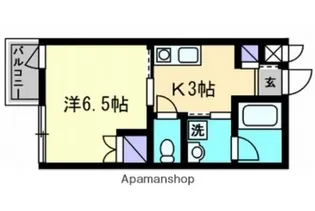 ジャンヌ喜与町【1階】の間取り