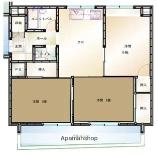 ゴールデンハイツ高砂【5階】の間取り