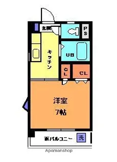 キャッスル和泉【2階】の間取り