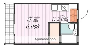 グリーンハイツ石手【2階】の間取り