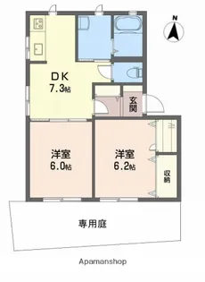 ディアスつづみ【1階】の間取り