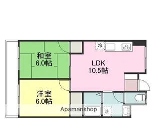 ユートピアハイツ【4階】の間取り