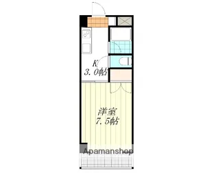 ΑNEXT福音寺【303号室】の間取り