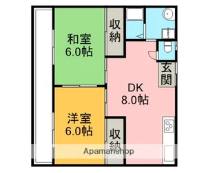 メゾン余戸東【2階】の間取り