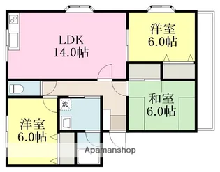 スプリエ道後【3階】の間取り