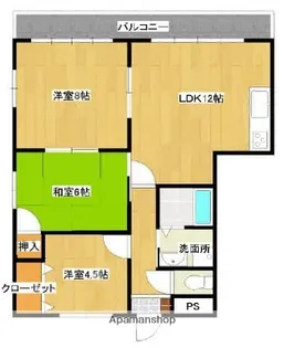 アクティー堀江【603号室】の間取り