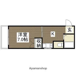 エーデルハイム木屋町【1階】の間取り
