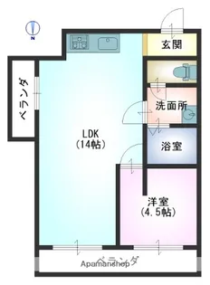 ライブタウン道後【9階】の間取り