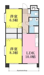 M3マンション【5階】の間取り