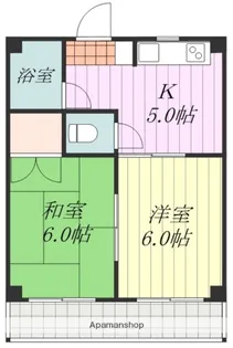 コーポ和泉【202号室】の間取り