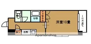 トレンディ山越【1階】の間取り