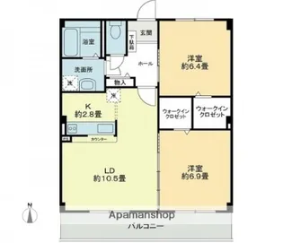 フォブールラシュレ【103号室】の間取り