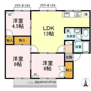 セジュールMG Ⅱ【2階】の間取り