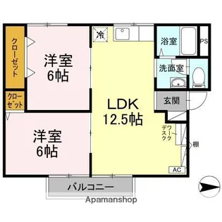 グリーンパーク井上【2階】の間取り