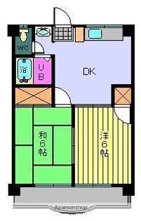 K,Yフラット【4階】の間取り