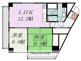 チュリス松山【301号室】の間取り