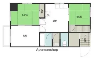 アーバンライフ道後【4階】の間取り