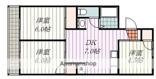 メゾン・セジュールA棟【1階】の間取り
