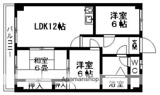 レンデフロール【3階】の間取り