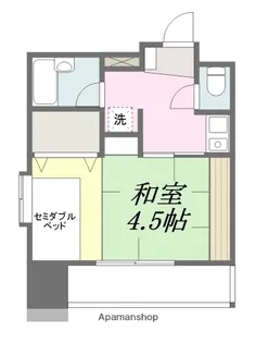 ヴィラフリーデ平和通【9階】の間取り