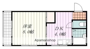 コーポ辰巳【201号室】の間取り