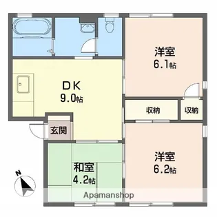 ファミール川原【1階】の間取り