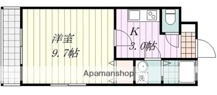 アルテハイム見奈良【205号室】の間取り