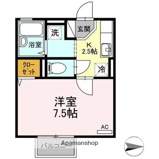 セジュール YC【2階】の間取り