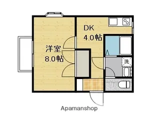 ボヌール・M【1階】の間取り