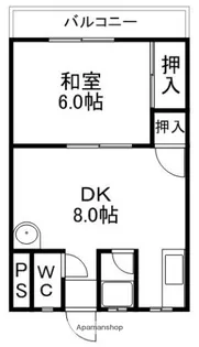 ハウス中村【2階】の間取り