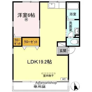 ファミール三好・【1階】の間取り